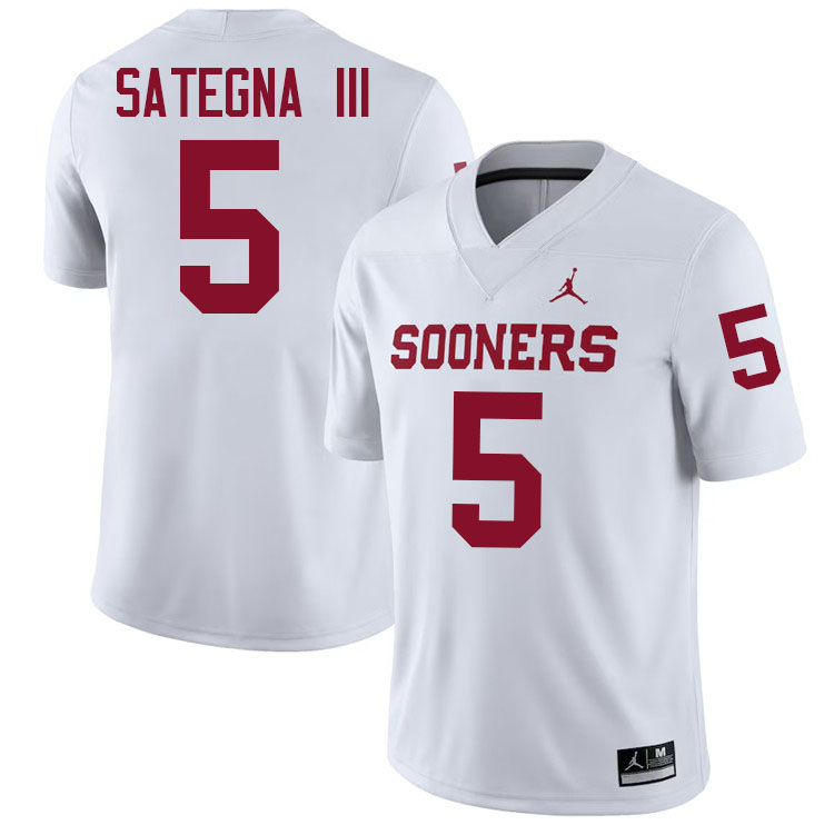 Isaiah Sategna III Oklahoma Sooners Jersey,Oklahoma Sooners Football Uniforms,Jersey-White